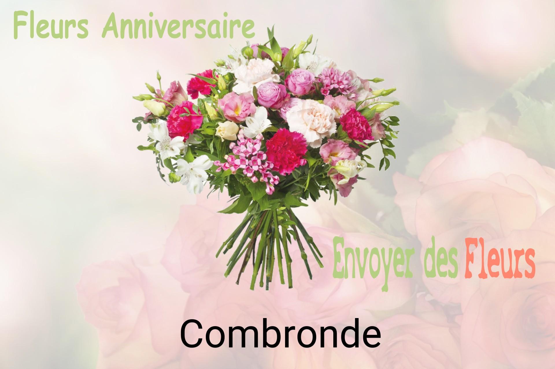 Bouquet de fleurs d’anniversaire livré à Combronde