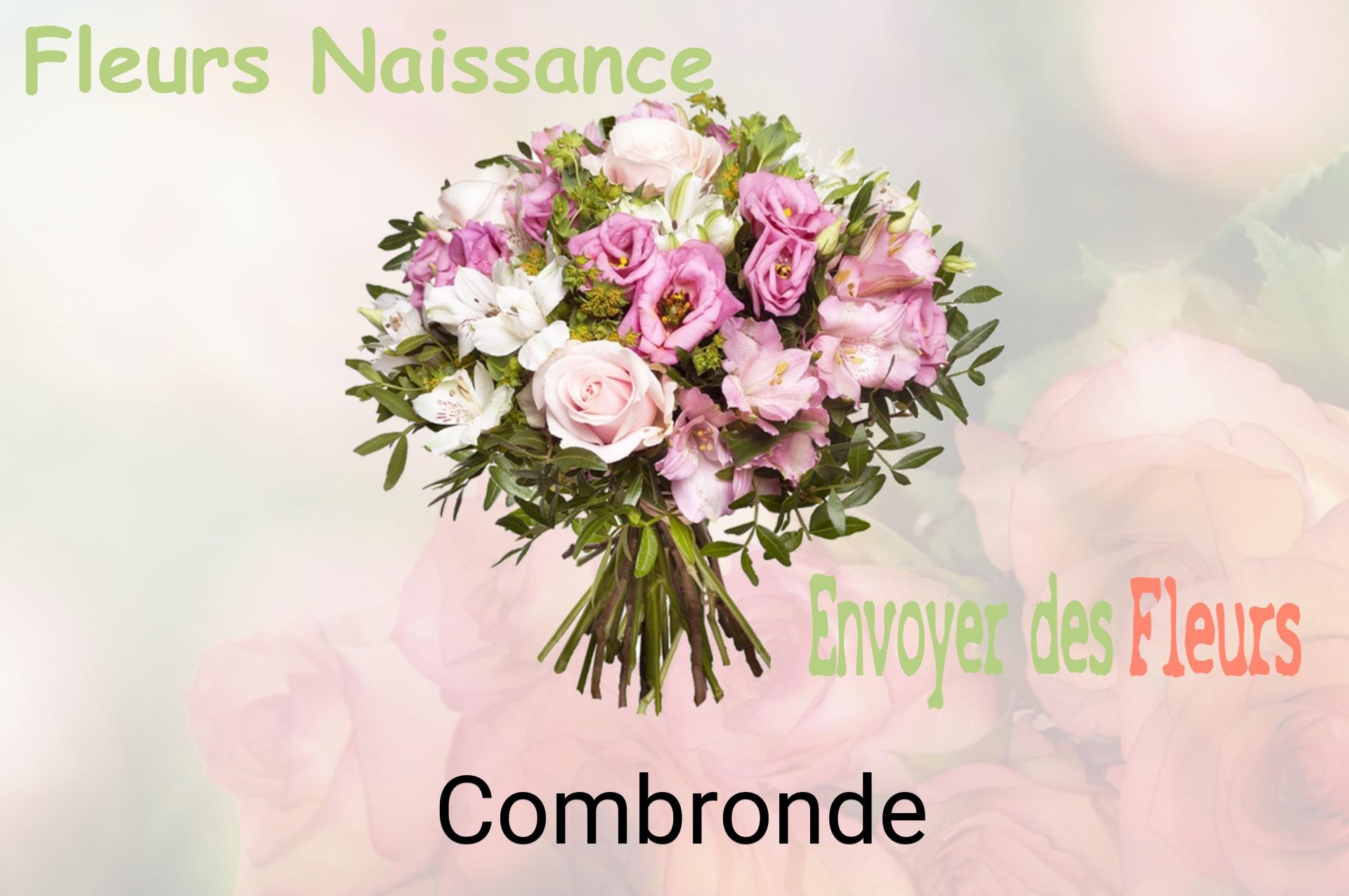 Bouquet de fleurs de naissance livré à Combronde